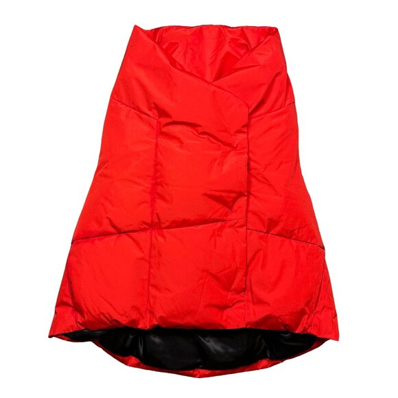 Pretty Rugged Bright Red Puffer Winter Apres Ski Vest Women's Size Small Medium - Picture 2 of 6